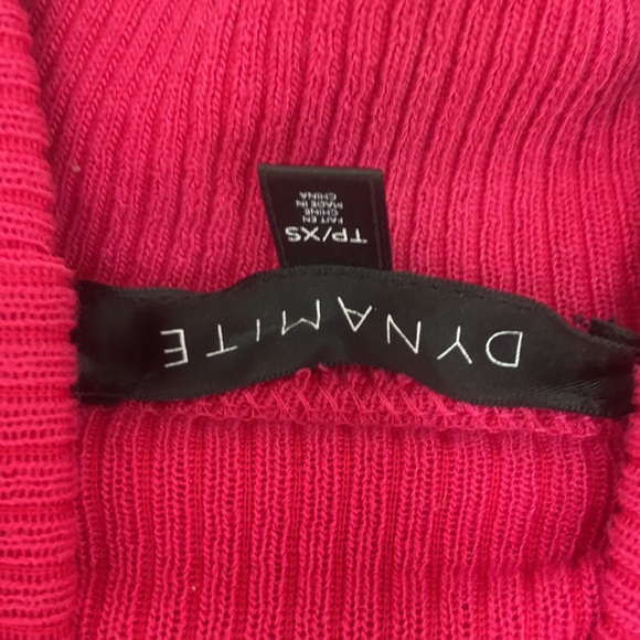 Dynamite Pink Turtle Neck Dress - Picture 8 of 8